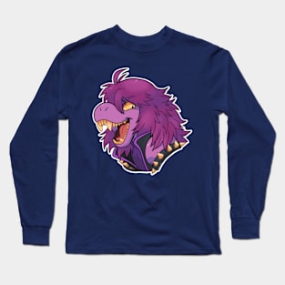 Purple reptile smile Long Sleeve T-Shirt